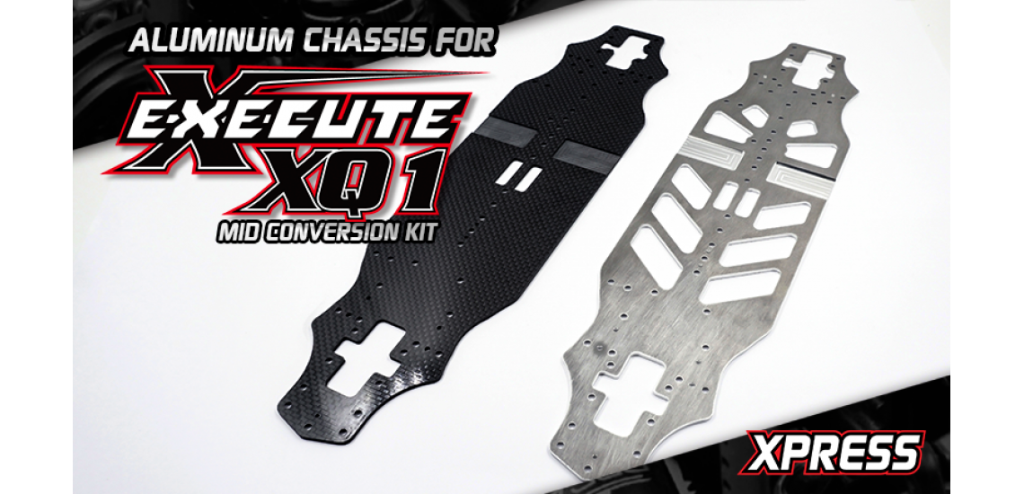 Aluminum Chassis for Execute XQ1 Mid Conversion Kit