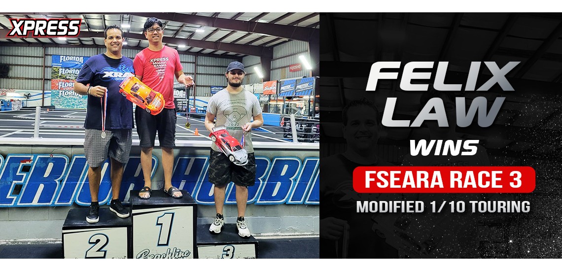 Felix Law wins FSEARA Race 3 Modified 1/10 Touring