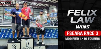 Felix Law wins FSEARA Race 3 Modified 1/10 Touring