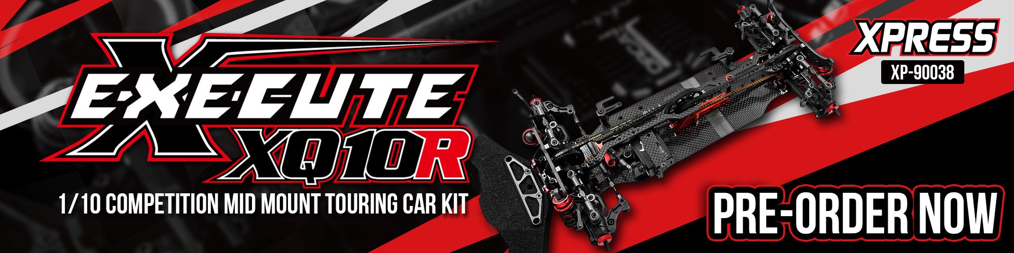 EXECUTE XQ10R 1/10 COMPETITION MID MOUNT TOURING CAR KIT