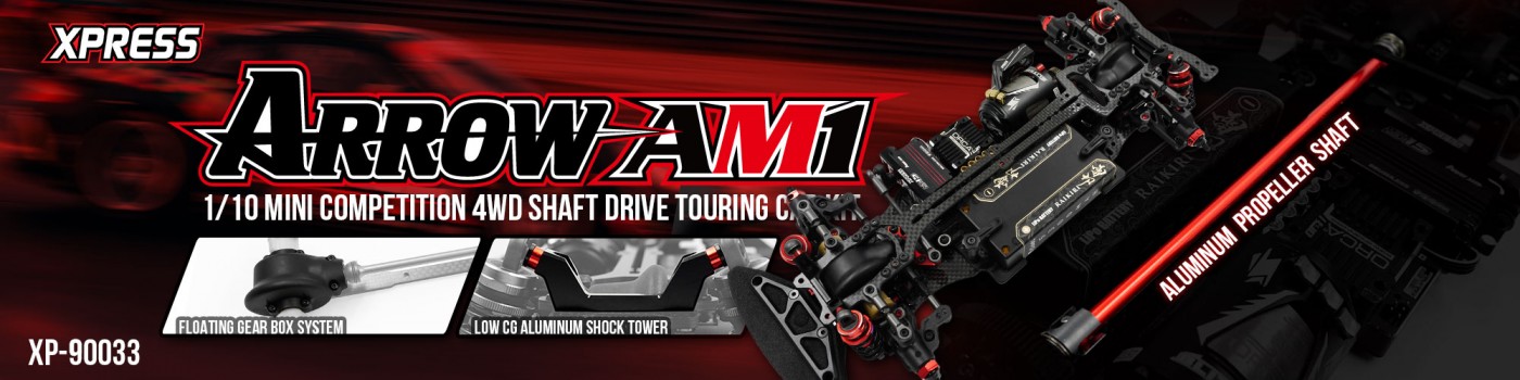 Xpress Arrow AM1 M-Chassis 4WD shaft drive Touring Car