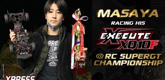 Masaya racing his XQ10F at RC Supergt Championship