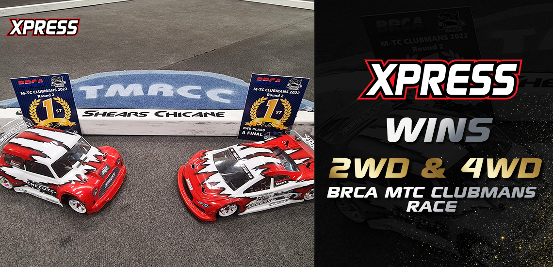 Xpress Wins 2WD 4WD BRCA MTC Clubmans Race