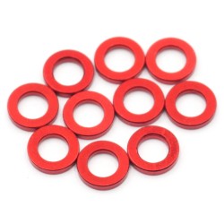 Aluminium Shim 3x5.5x1.0mm Red 10pcs