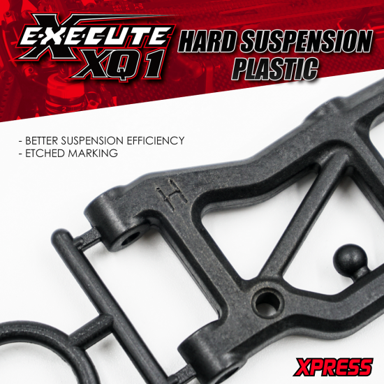 Hard Composite Rear Upright Hub Pair For Execute XQ1 XQ1S