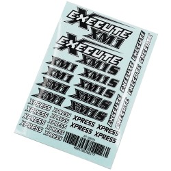 Execute XM1 XM1S Logo Sticker Decal A6 148x105mm