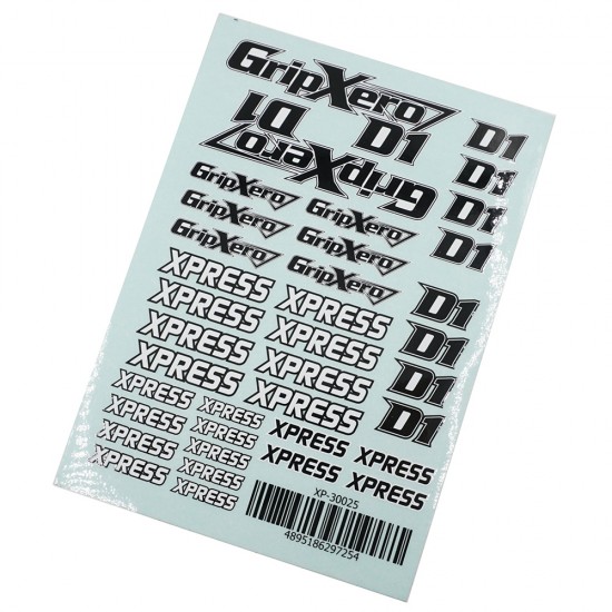 GripXero D1 Logo Sticker Decal A6 148x105mm