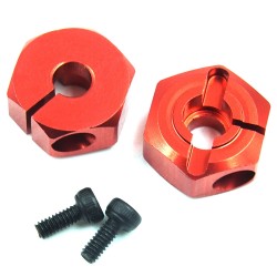 Aluminum Wheel Hex 12x6mm Red 2Pcs Aluminum Wheel Hex 12x6mm Red 2Pcs