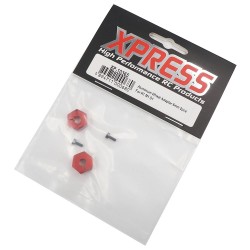 Aluminum Wheel Hex 12x6mm Red 2Pcs Aluminum Wheel Hex 12x6mm Red 2Pcs