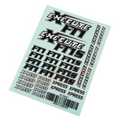 Execute FT1 FT1S Logo Sticker Decal A6 148x105mm