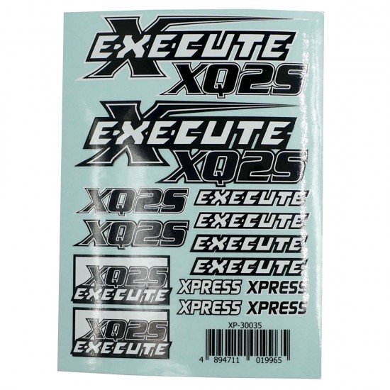 Execute XQ2S Logo Sticker Decal A6 148x105mm