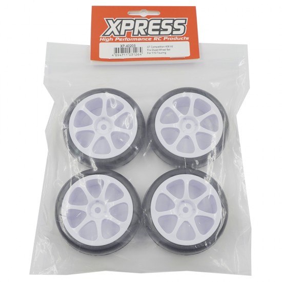 GT Competition 40X V2 Pre-Glued Wheel Set For 1/10 Touring
