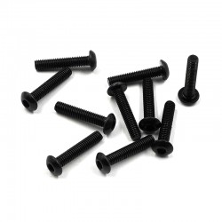 Hex Screw Round Head 3x15mm 10pcs