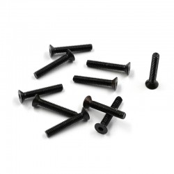 Flat Head Hex Screw M2.5x15mm 10pcs