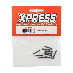 Flat Head Hex Screw M2.5x15mm 10pcs