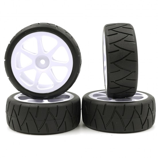 Competition 36X Spoked Radial Pre-Glued Wheel Set For 1/10 Touring