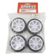 Competition 36X Spoked Radial Pre-Glued Wheel Set For 1/10 Touring