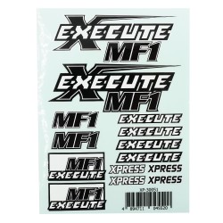 Execute MF1 Logo Sticker Decal A6 148x105mm
