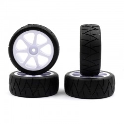 USGT Spec Spoked Radial Pre-Glued Wheel Set For 1/10 Touring