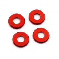 Aluminium Shim 3x7.5x1mm Red 4pcs
