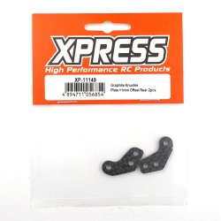 Graphite Knuckle Plate +1mm Offset Rear 2pcs