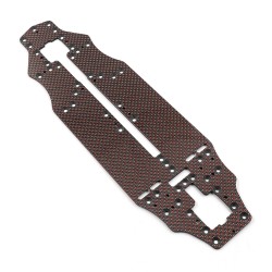 Graphite 2.25mm Main Chassis Plate Red 210mm