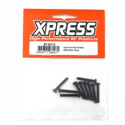 Hex Screw Round Head RM3x20mm 10pcs