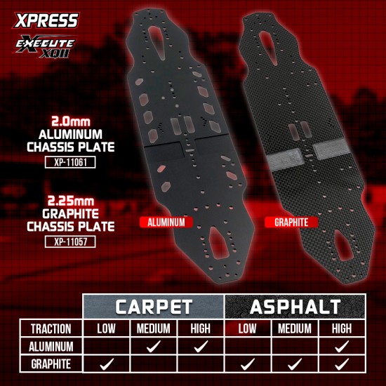 Execute XQ11 1/10 Carpet Competition Aluminum Chassis Touring Car Kit