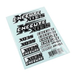 Execute XQ3S Logo Sticker Decal A6 148x105mm