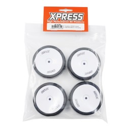 Competition 28CPM Pre-Glued Carpet Wheel Set For 1/10 Touring Competition 28CPM Pre-Glued Carpet Wheel Set For 1/10 Touring