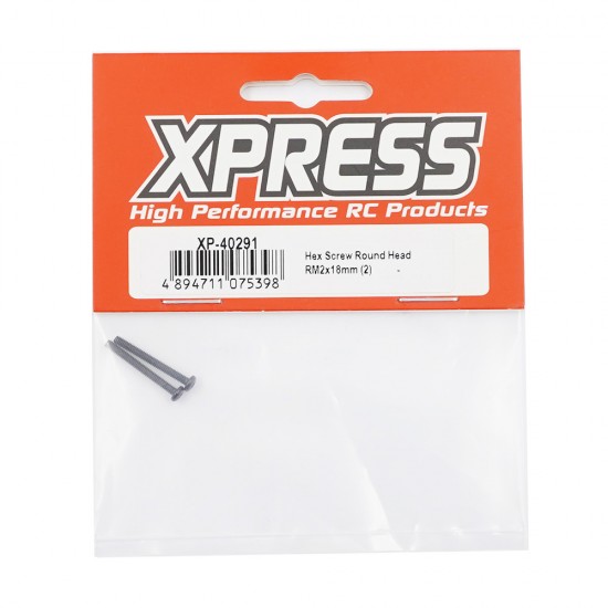 Hex Screw Round Head RM2x18mm (2)