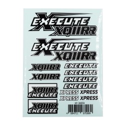 Execute XQ11RR Logo Sticker Decal A6 148x105mm Execute XQ11RR Logo Sticker Decal A6 148x105mm